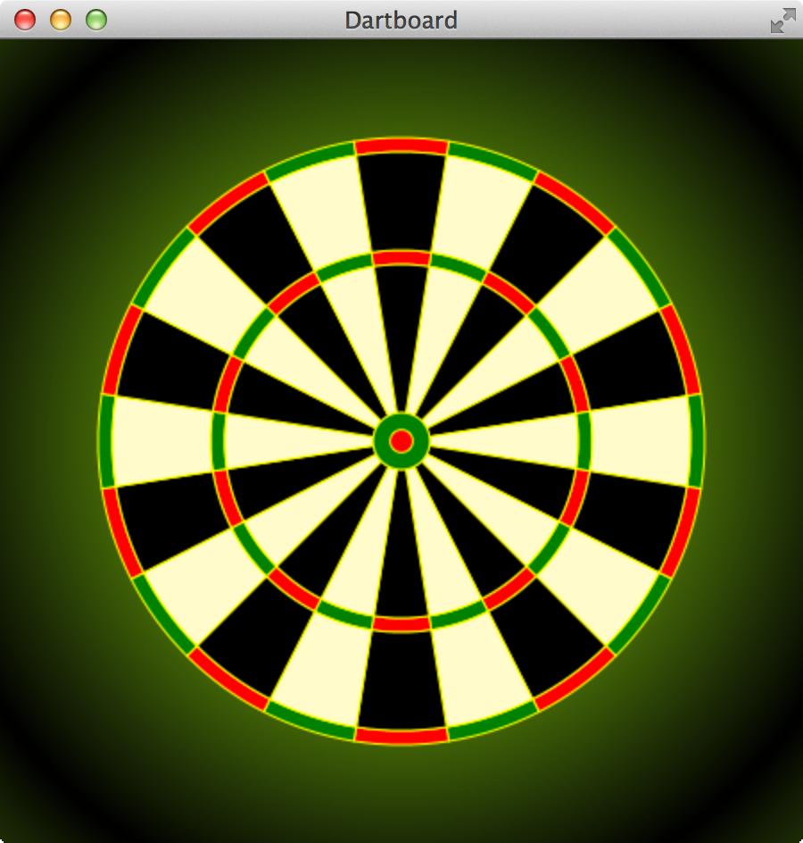 JavaFX Dartboard